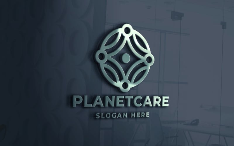 planet care pro logo template original
