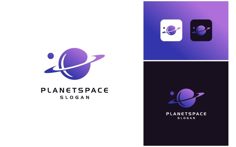 planet outer space planetary logo original