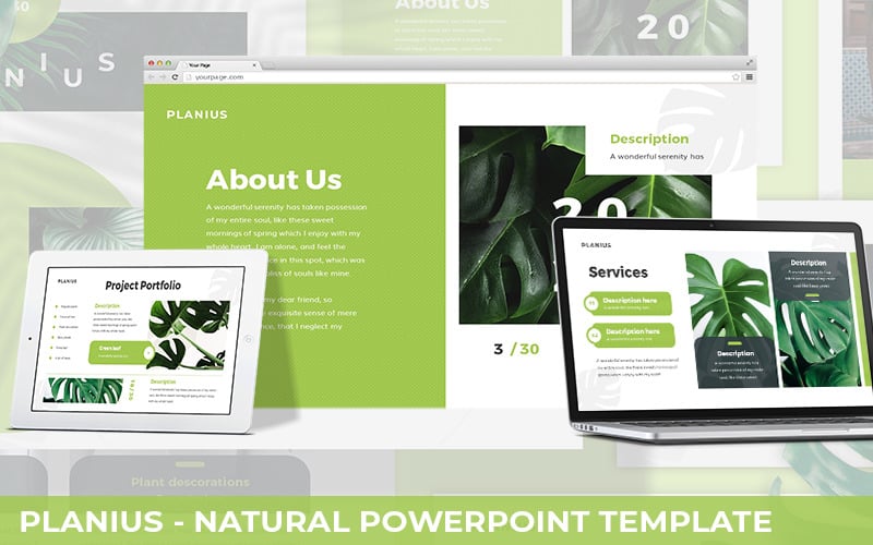 planius natural powerpoint template original