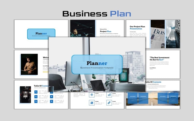 planner creative business plan powerpoint template original
