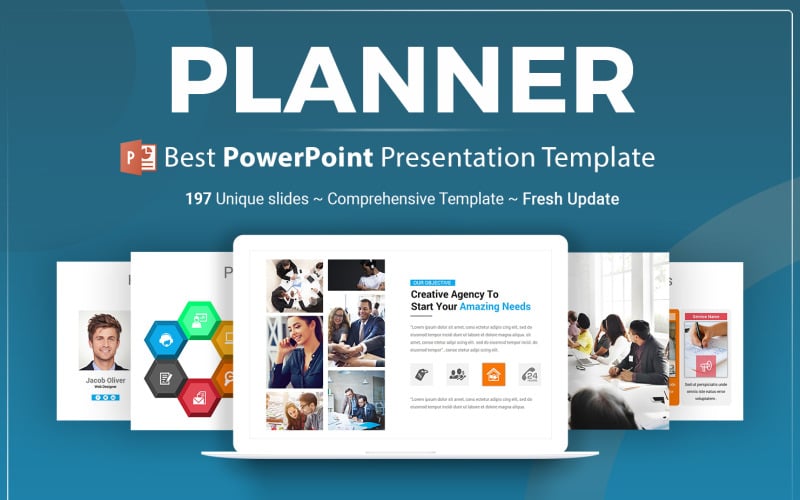 planner presentation powerpoint template original