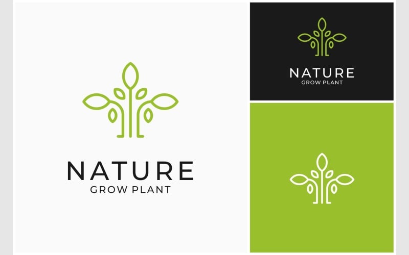 plant leaf nature green logo original