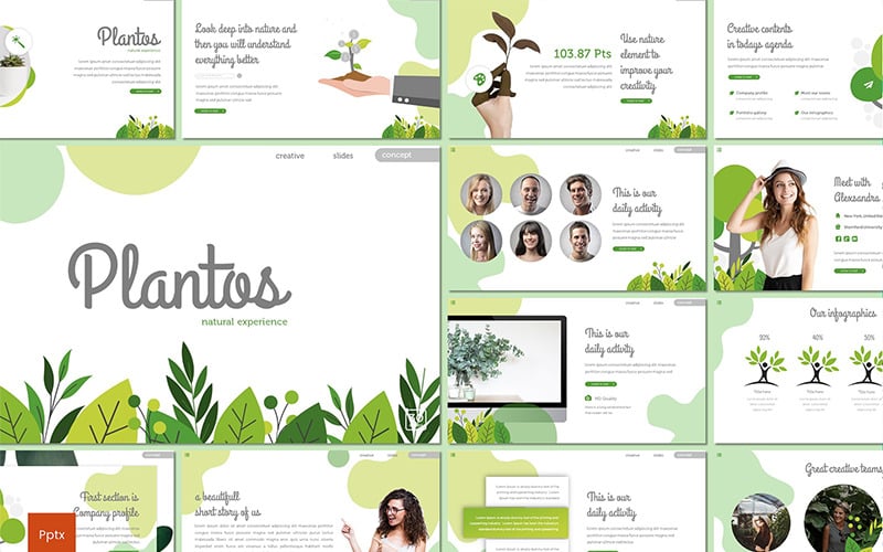 plantos powerpoint template original