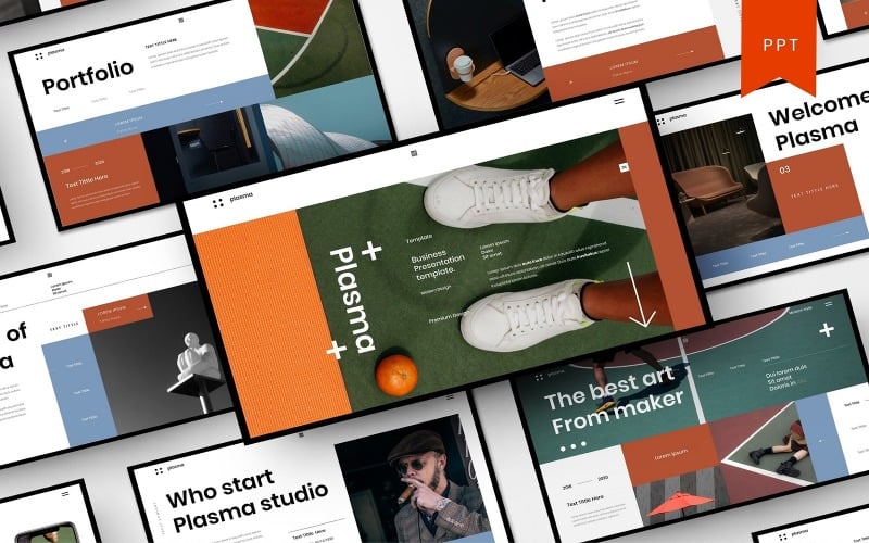 plasma business powerpoint template original
