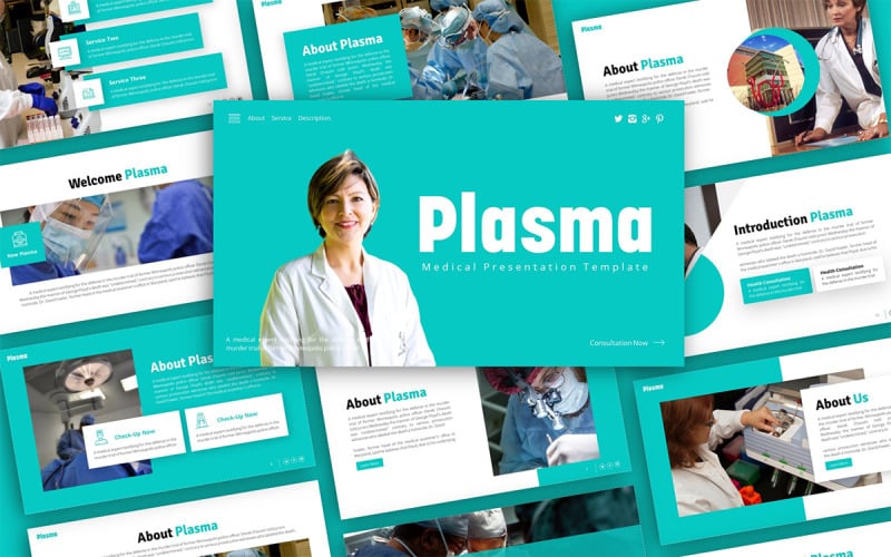 plasma medical multipurpose powerpoint presentation template original