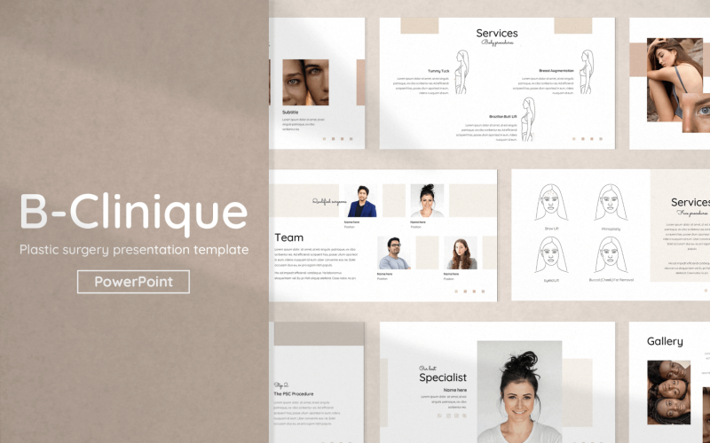 plastic surgery presentation powerpoint template original