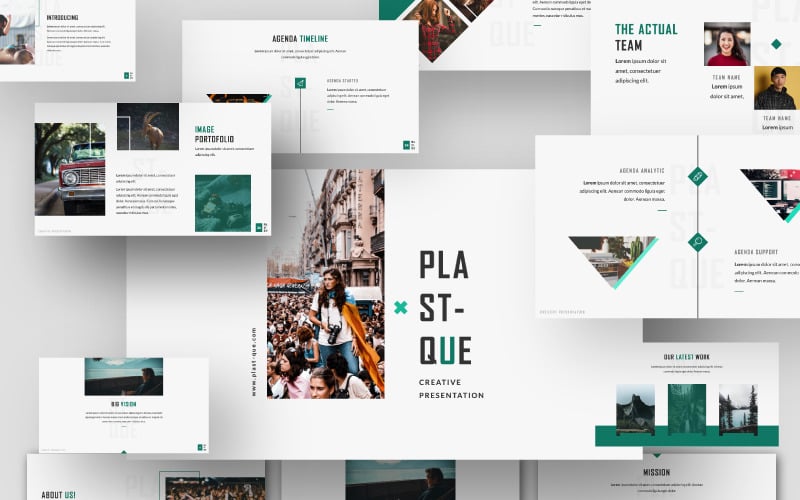 plastique presentation powerpoint template original