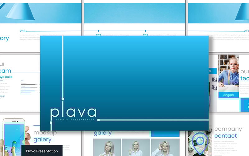 plava powerpoint template original