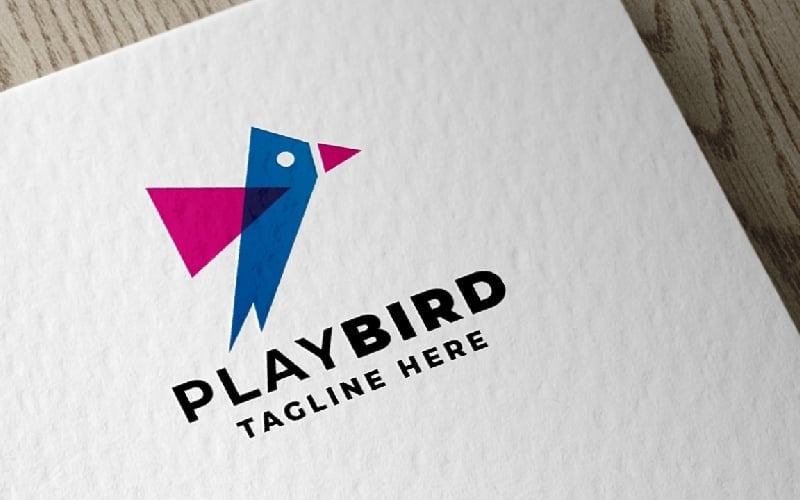 play bird pro logo template original