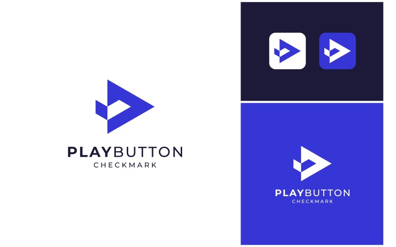 play button checkmark logo original