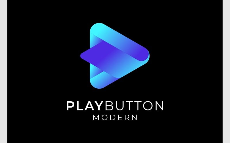 play button gradient colorful logo original