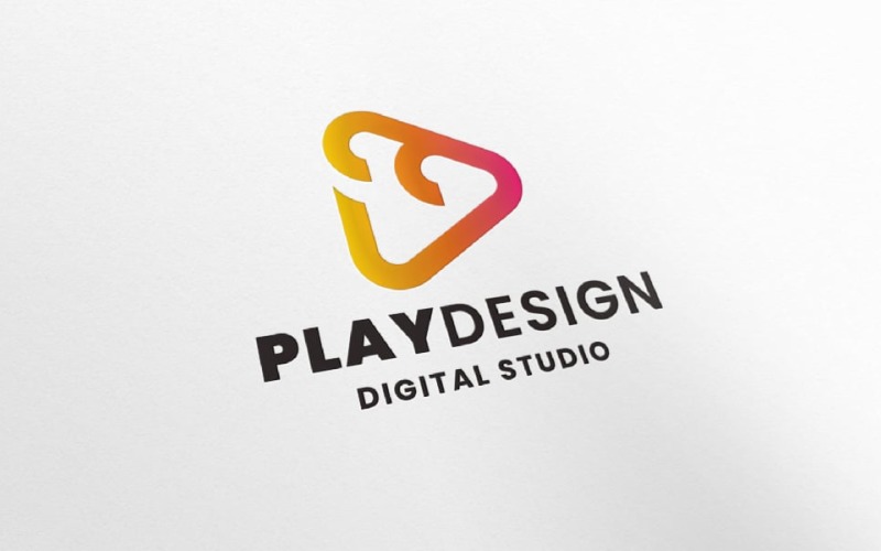 play design digital agency pro logo original