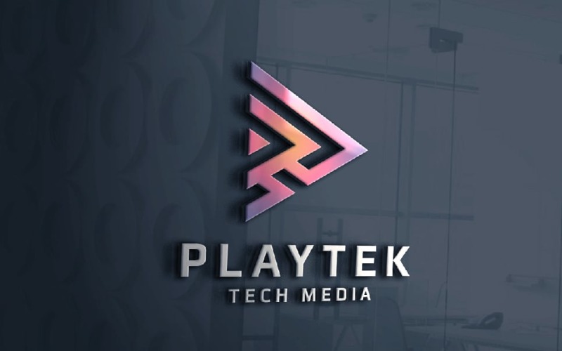 playtek media play proffesional logo original