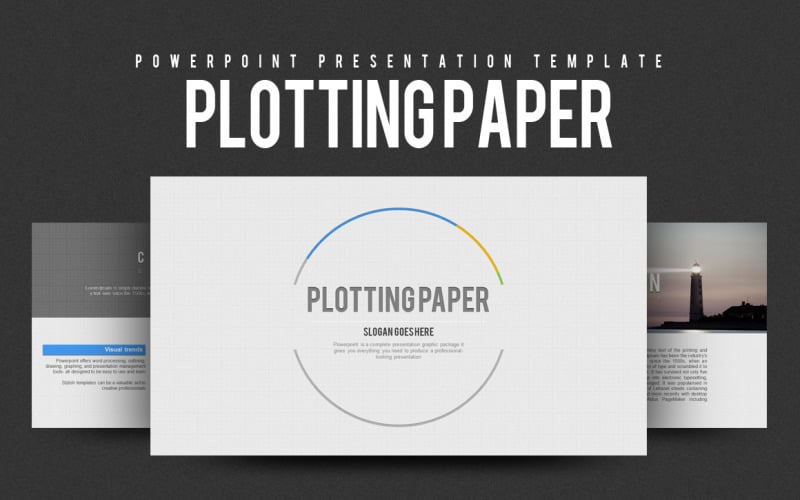 plotting paper powerpoint template original