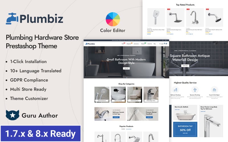plumbiz plumbing sanitary and hardware store prestashop responsive theme original