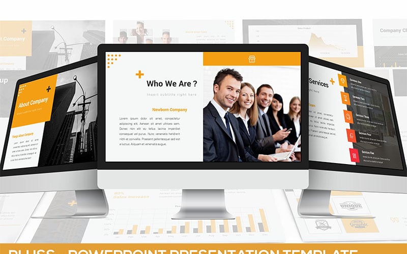 pluss presentation powerpoint template original