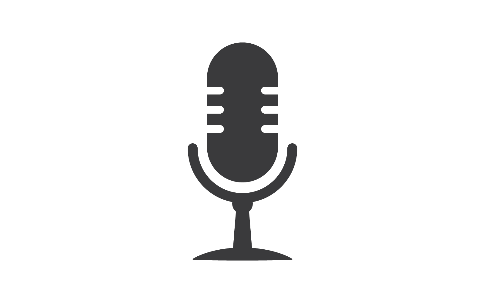 podcast logo vector flat design original