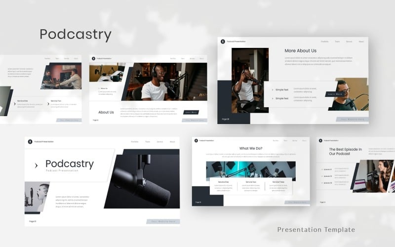 podcastry podcast powerpoint template original