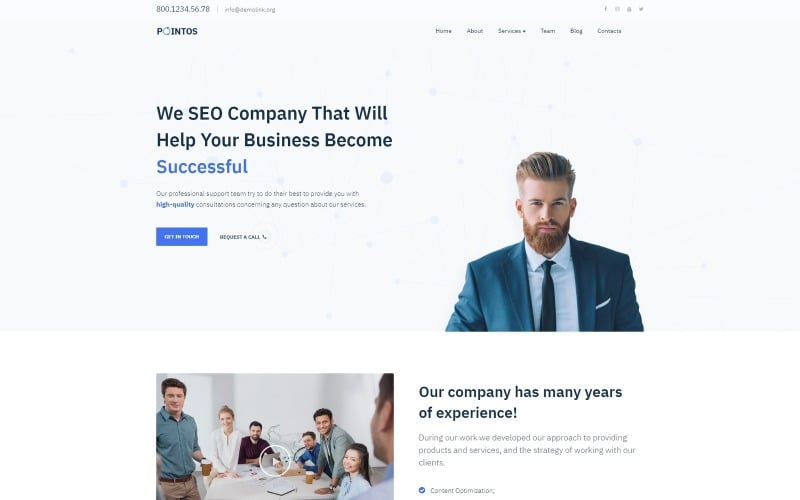 pointos seo consulting multipurpose modern wordpress elementor theme original