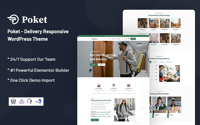 poket delivery responsive wordpress theme original