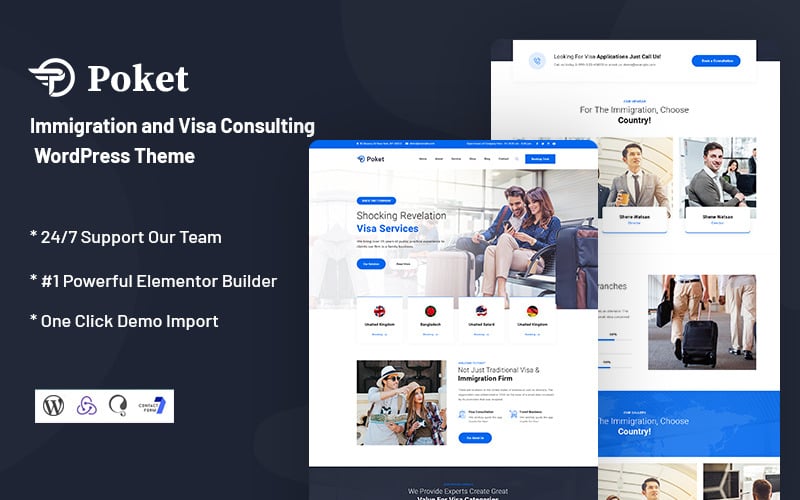 poket immigration and visa consulting wordpress theme original