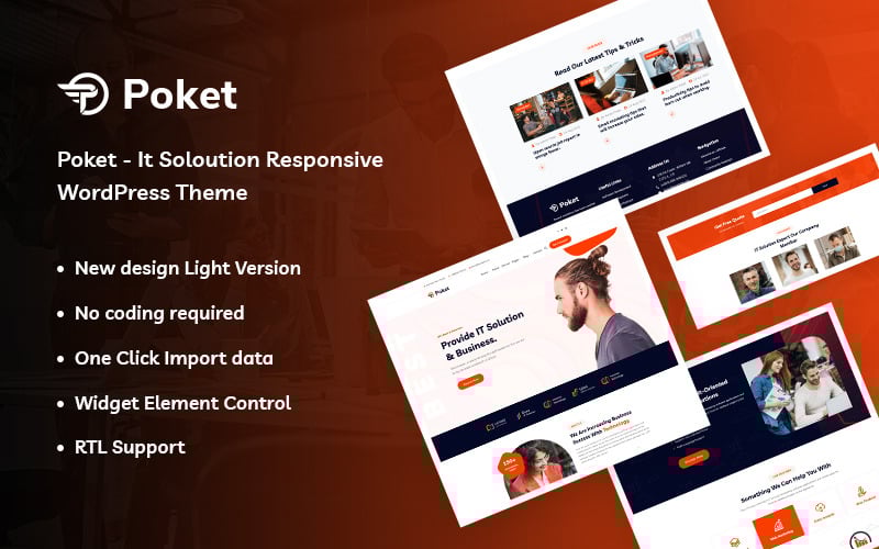 poket it solution responsive wordpress theme original