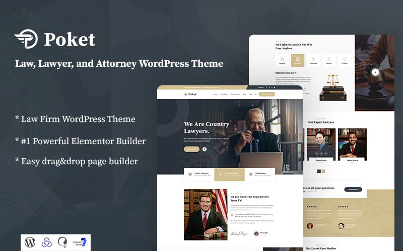 poket lawyer and attorney responsive wordpress theme original