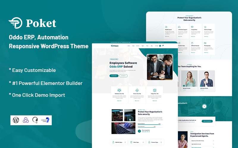 poket oddo erp automation responsive wordpress theme original
