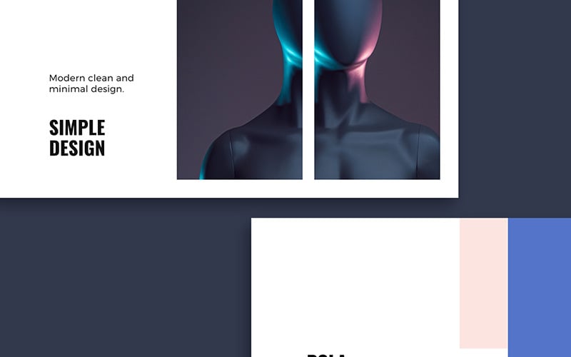pola design powerpoint template original