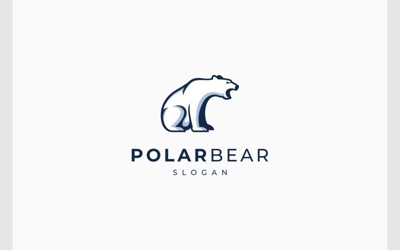 polar bear arctic wildlife animal logo original