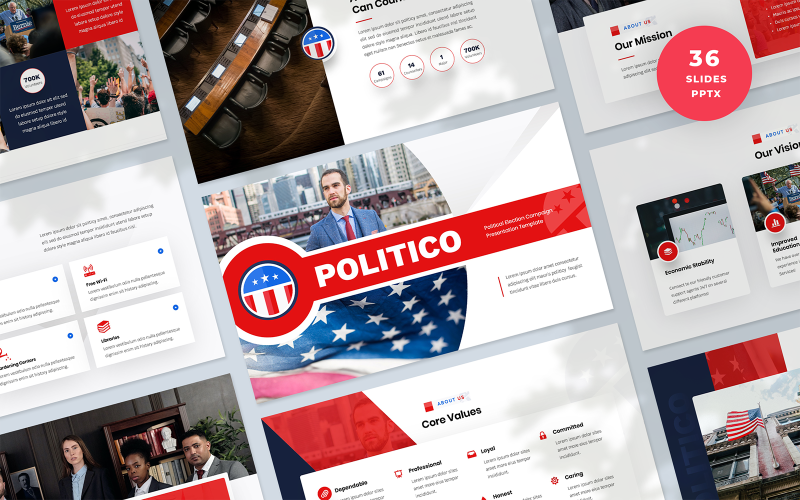 politico political election campaign presentation powerpoint template original