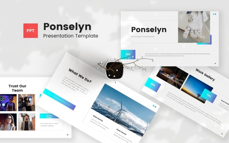 ponselyn technology powerpoint template original