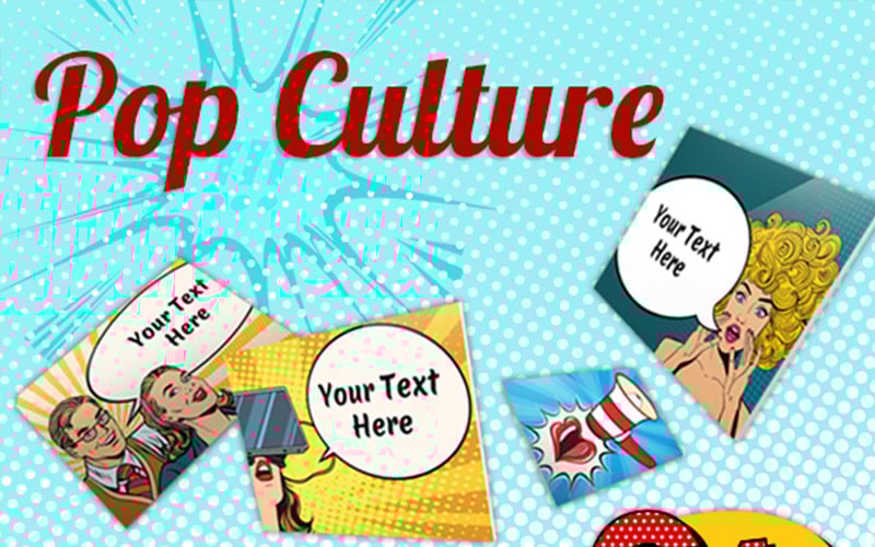 pop retro presentation powerpoint template original