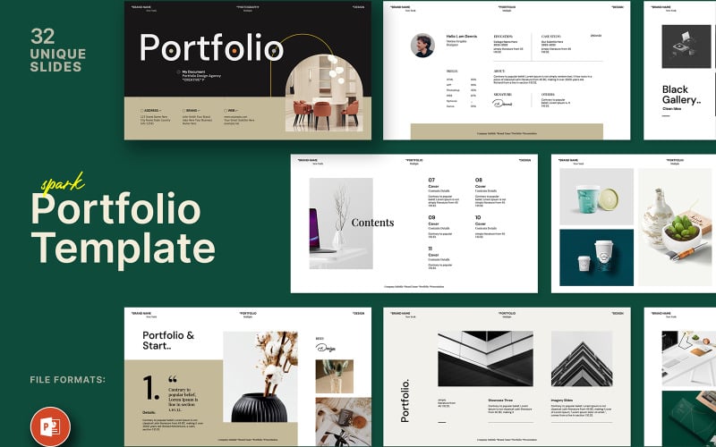 portfolio digital presentation template original