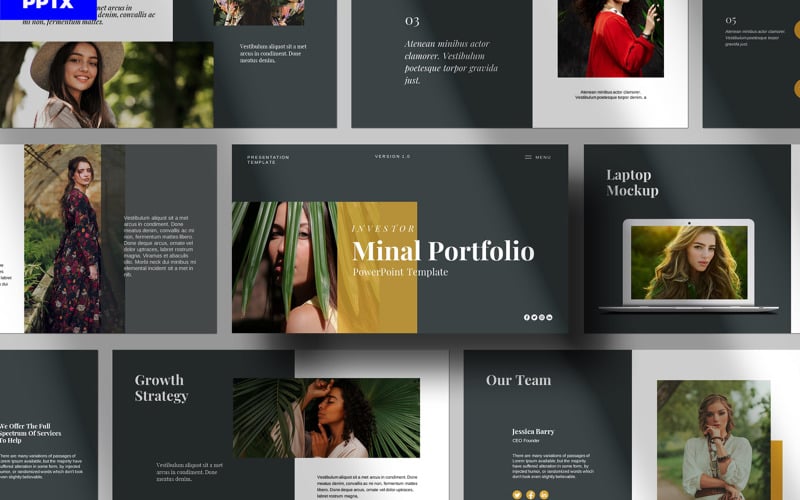 portfolio layout presentation template original