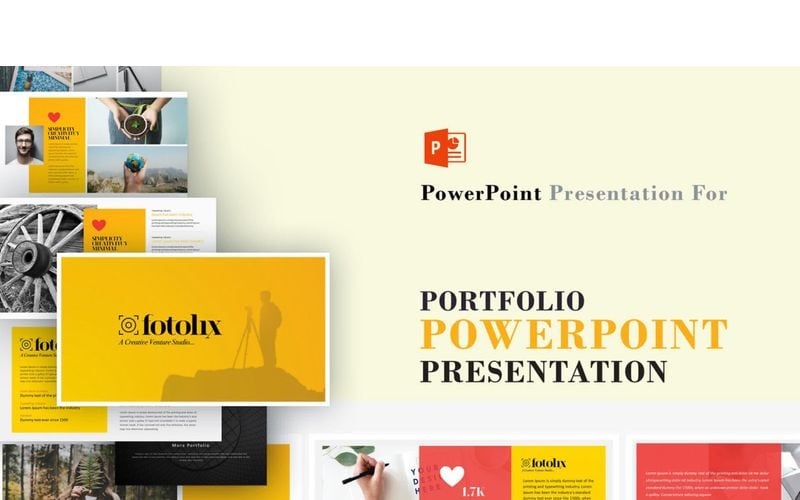portfolio photography powerpoint template original