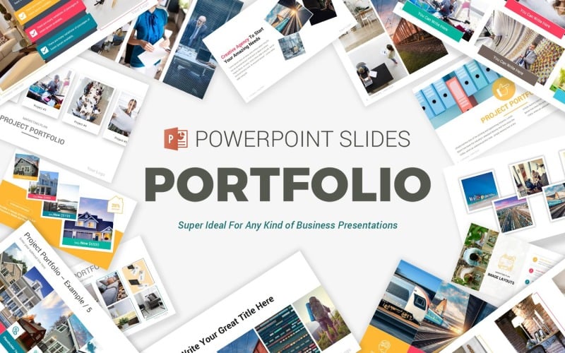 portfolio powerpoint presentation template original