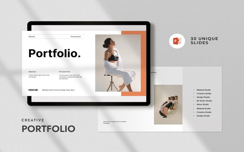 portfolio powrpoint presentation template original