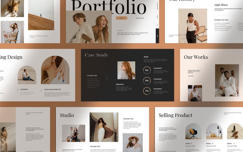 portfolio presentation layout template original