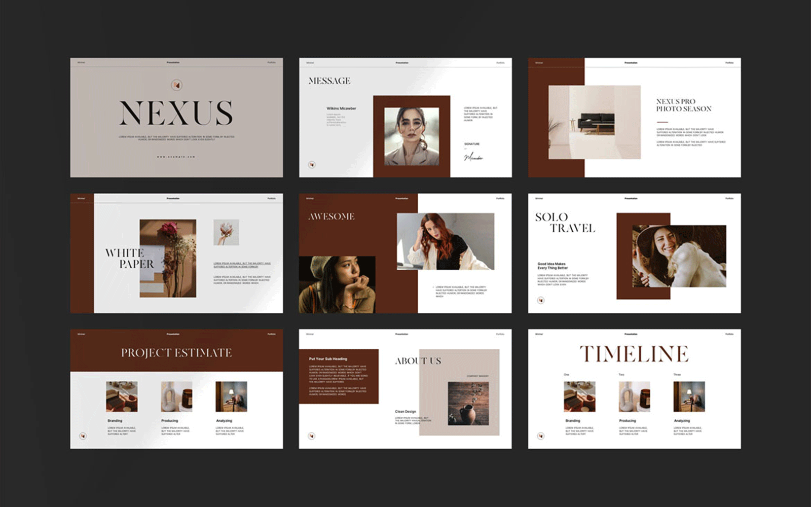 portfolio presentation powerpoint layout original