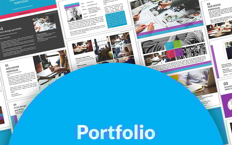 portfolio presentation powerpoint template original