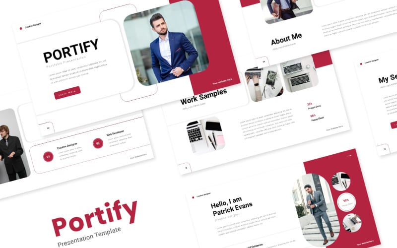 portify portfolio powerpoint template original