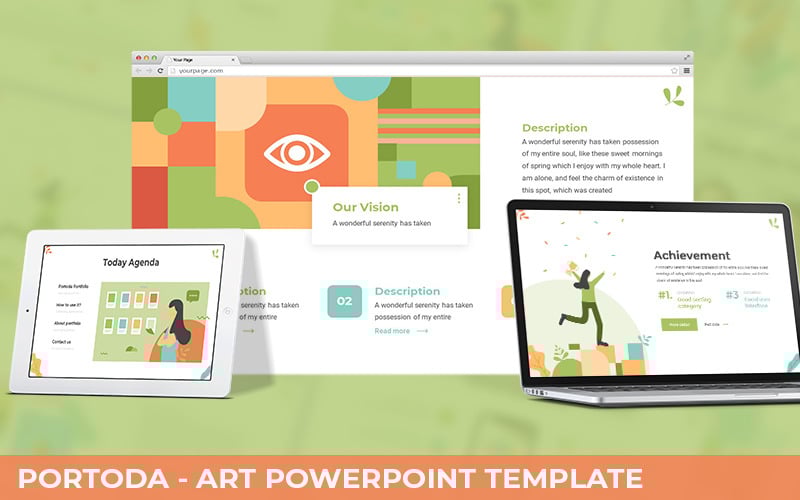 portoda art powerpoint template original