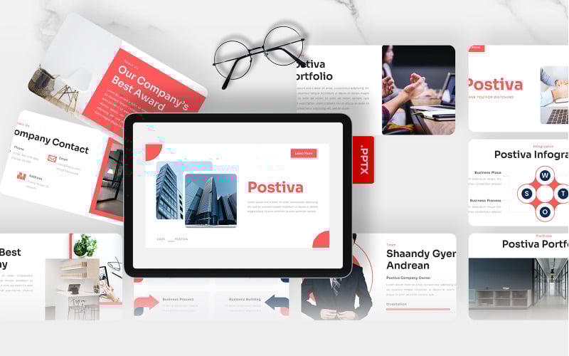postiva business powerpoint template original