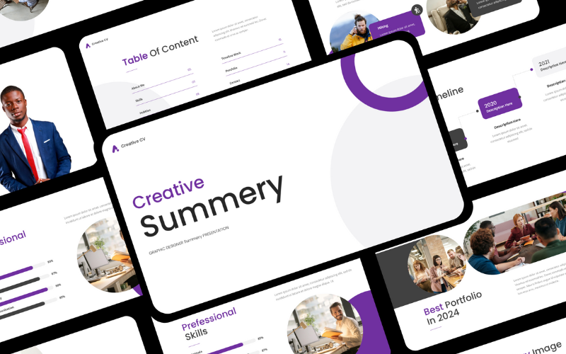 power portfolio presentation template original