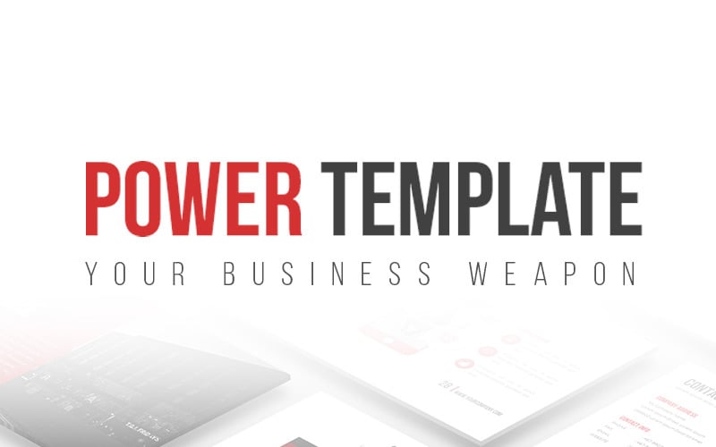 power powerpoint template original