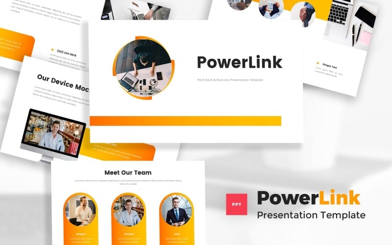 powerlink pitch deck powerpoint template original