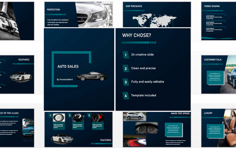 powersliderx auto sales powerpoint original