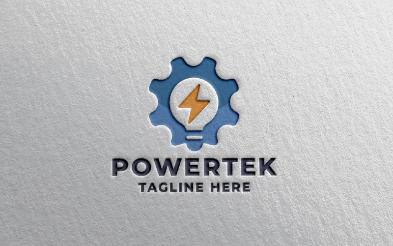 powertek pro logo template original