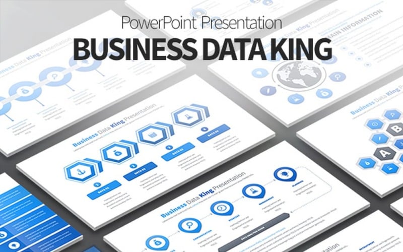 ppt business king data powerpoint presentation original
